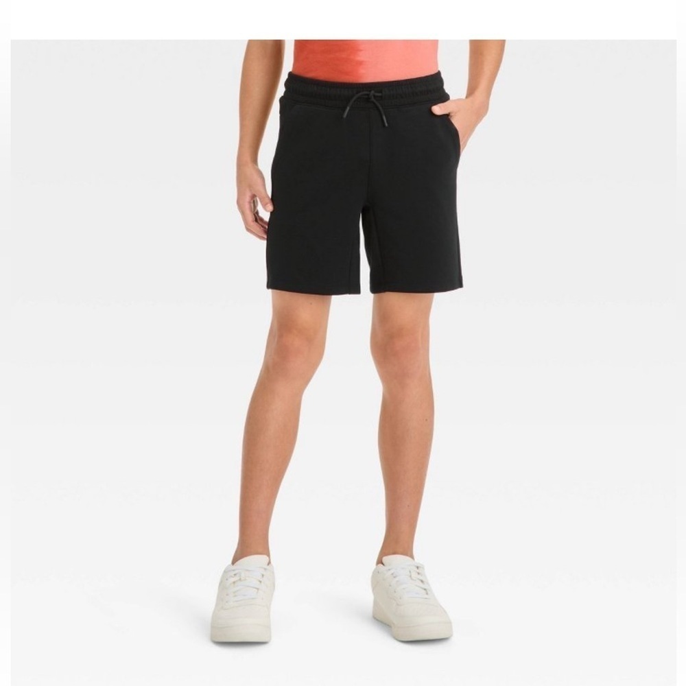 Boys' Knit Sport Shorts - art class™ Black Small